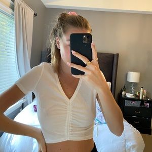 aritzia wilfred free white tshirt